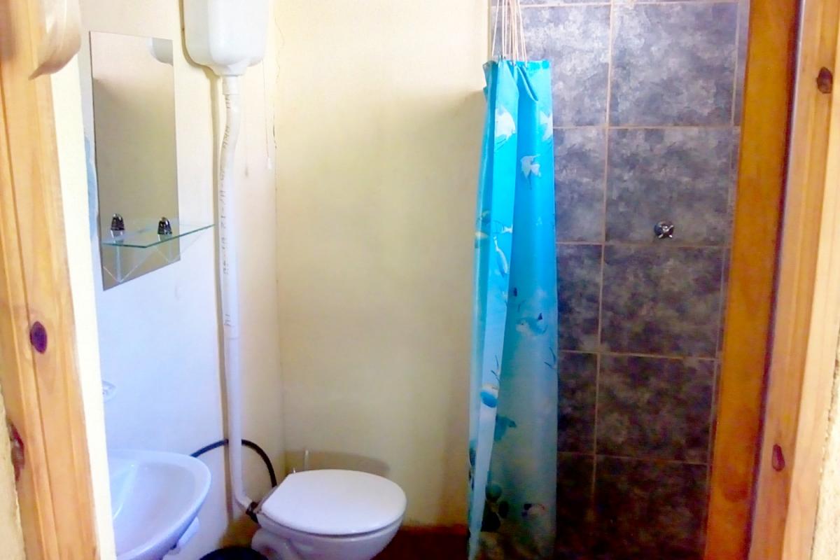 Baño privado, cabañas de alquiler en El Soberbio, Misiones