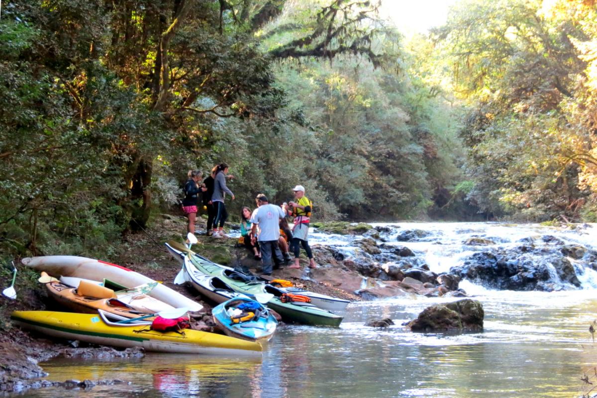 Tour paseo grupal en kayak por la selva de misiones, El Soberbio
