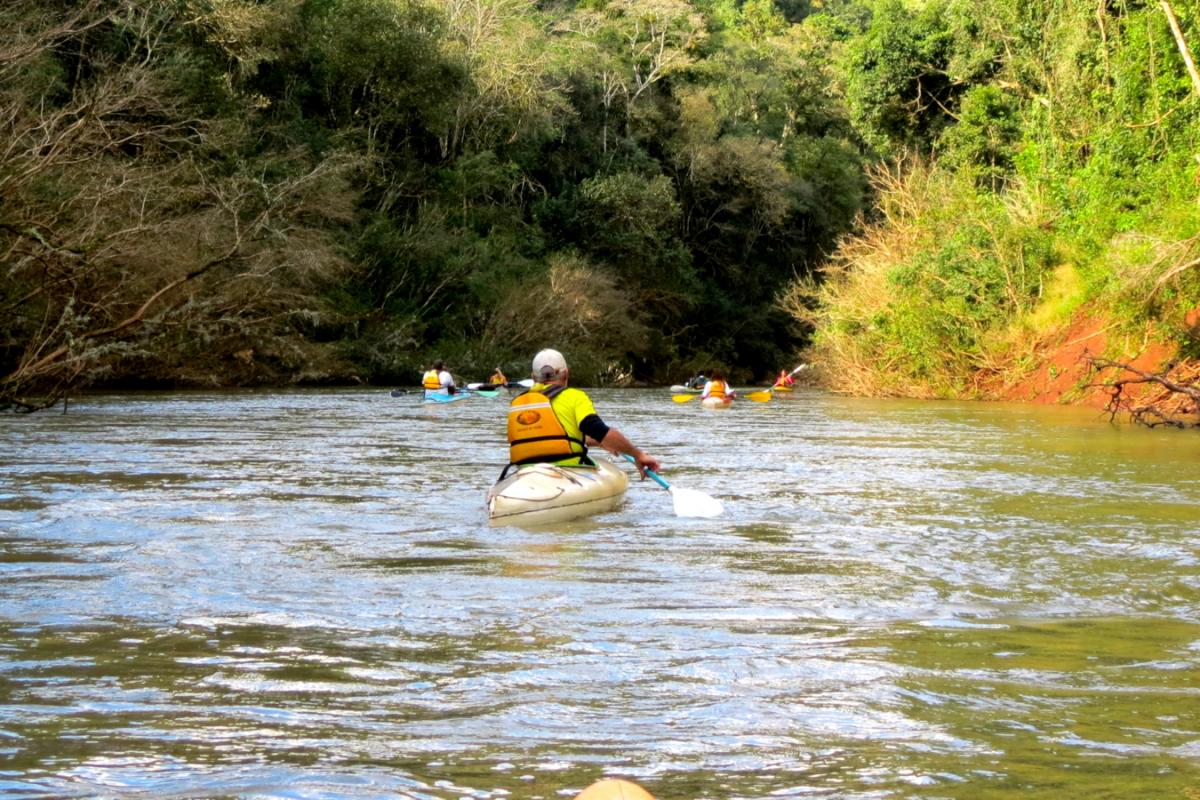 Tour, paseo guiado en kayak por la selva misionera, El Soberbio, Misiones